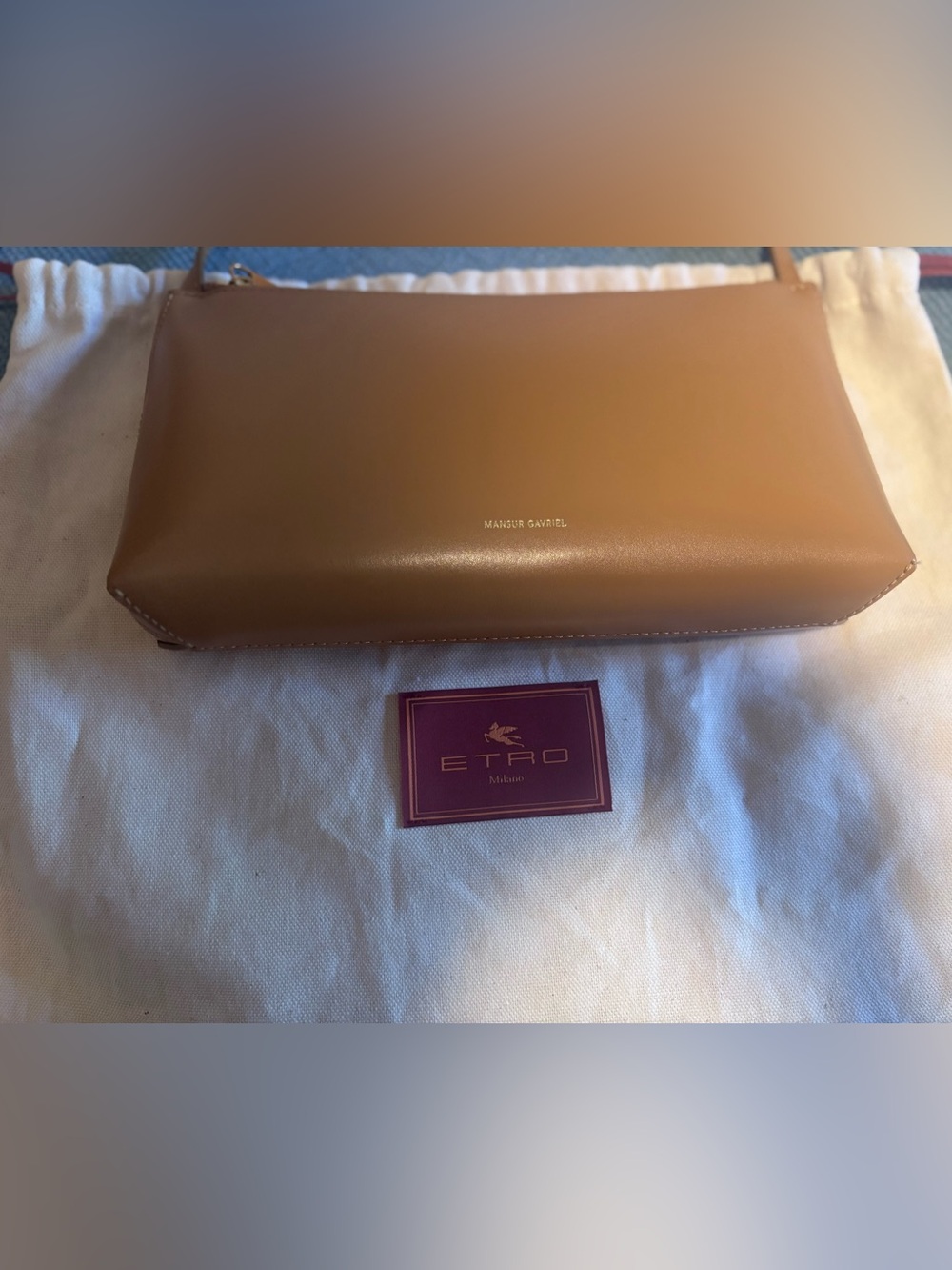 ✨NWOT Mansur Gavriel Gaia Leather Shoulder Bag - Picture 9 of 14